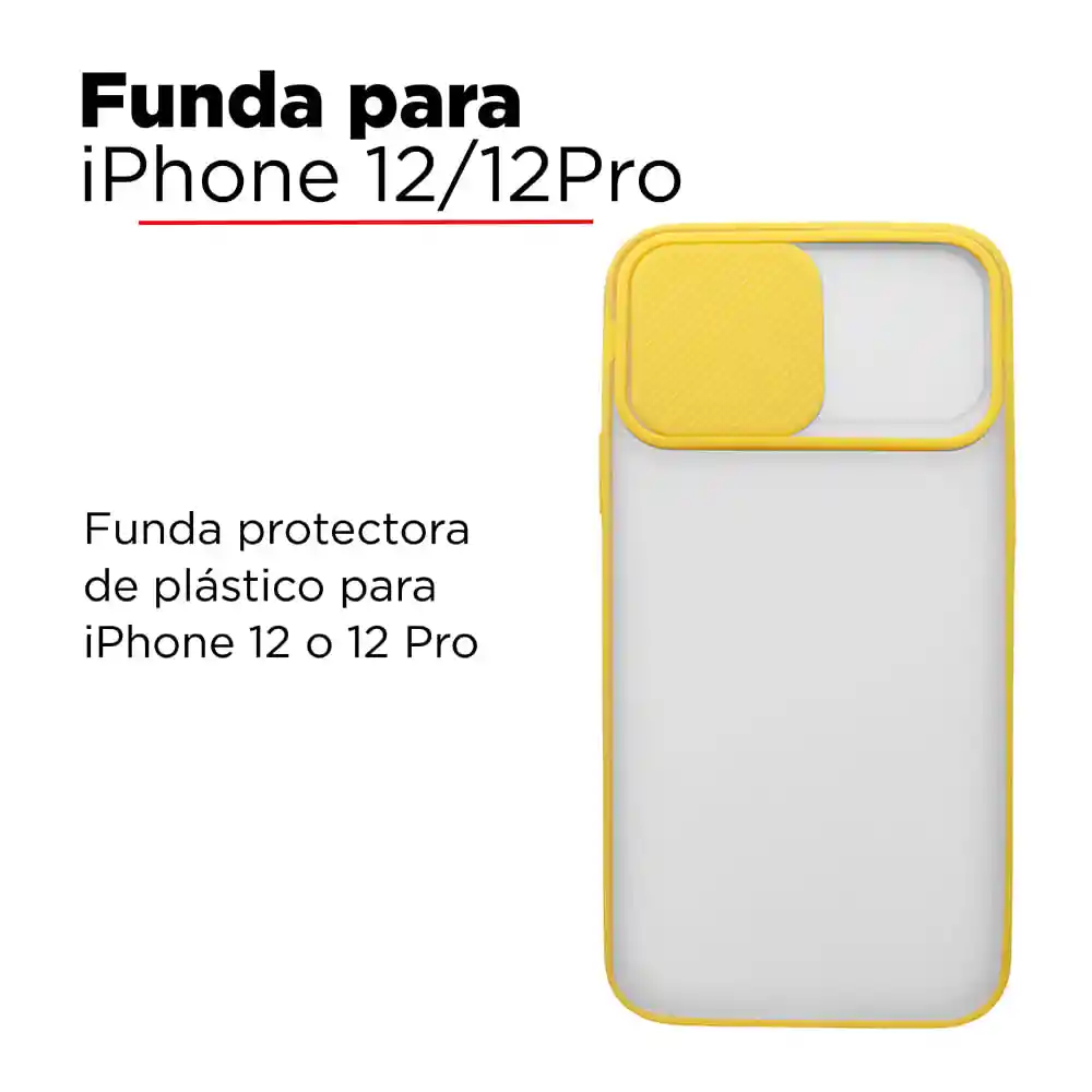 iPhoneCase Para Celular 12/12 Pro Cubierta Para Lente Amarillo