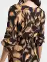  Vestido Ori Mujer Negro Puro Ultraoscuro Talla L Naf-Naf 