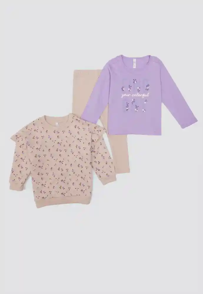 Conjunto Paq X 3 0/3 Meses-estamp 2