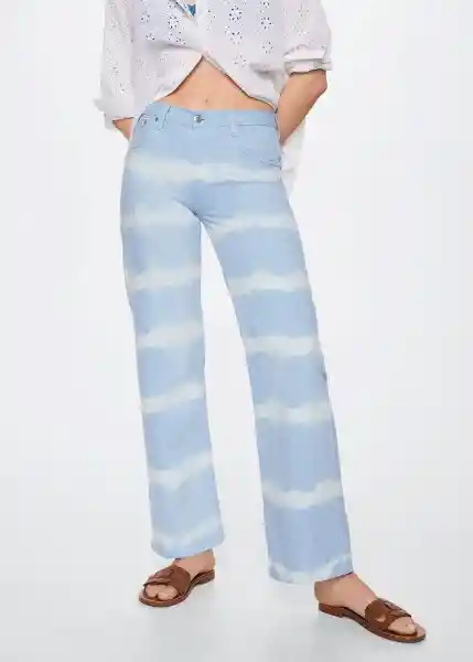 Jeans Ibiza Celeste Talla 36 Mujer Mango