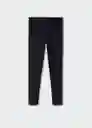 Leggings Elio Negro Talla 05 Niñas Mango