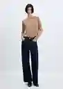 Buzo Jersey Lucca Camel Talla L Mujer Mango