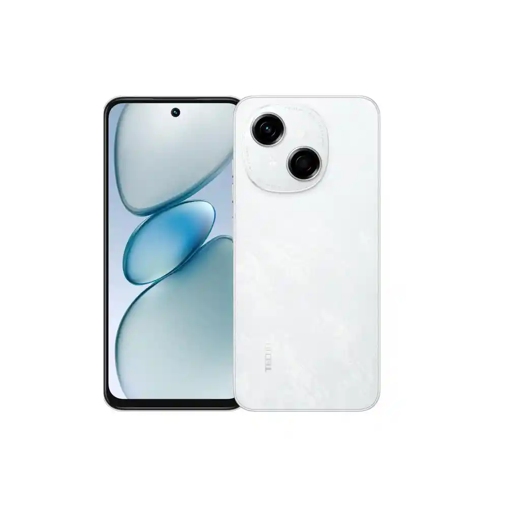 Celular Tecno Mobile Kl4 128 Gb 4 Gb Ram Blanco Manual de Instr Pin Bandeja Estuche Trasero