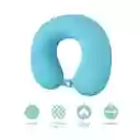 Almohada Viaje Cuello Espuma Viscoelástica Verde Miniso