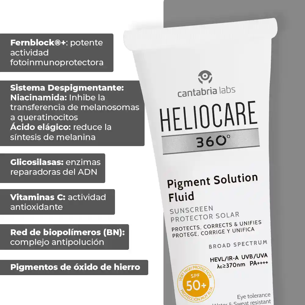 Heliocare Protector Solar 360 Solución Pigmentaria
