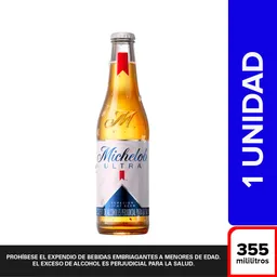 Michelob Ultra Cerveza- Botella 355Ml X1