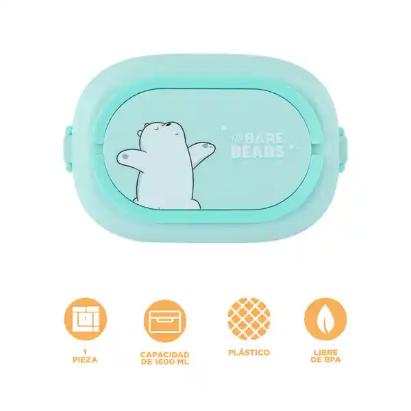 Contenedor de Alimentos de Doble Capa Polar we Bare Aqua Miniso