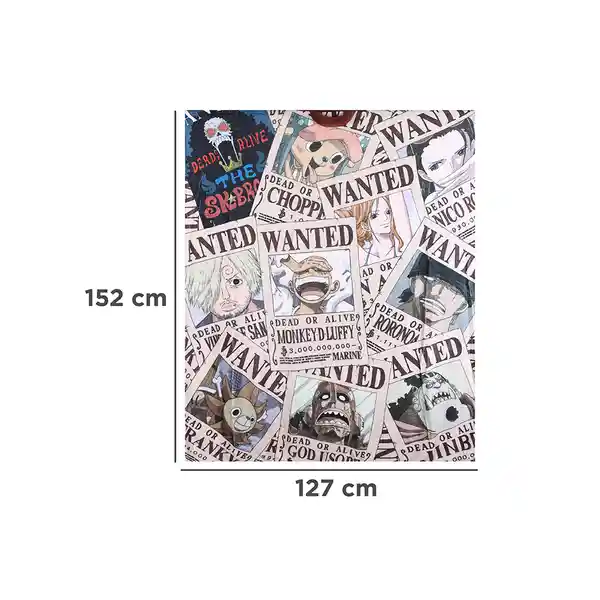 Manta Con Forma de Maletin Serie One Piece Miniso