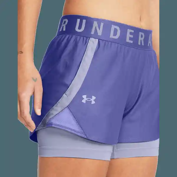 Under Armour Short Play Up 2-in-1 Para Mujer Morado Talla SM