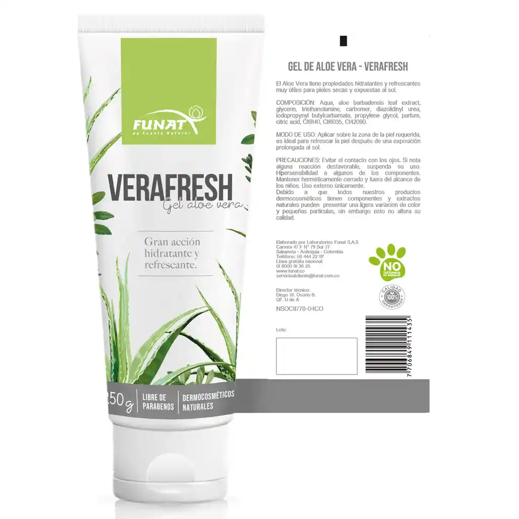 Funat Gel de Aloe Vera Verafresh