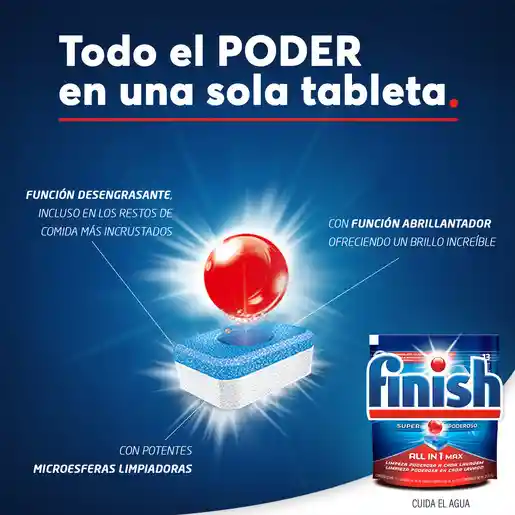 Finish Detergente en Tabletas para Lavavajillas 