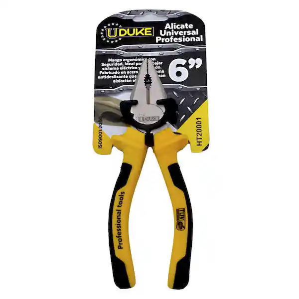 Uduke Alicate Profesional Amarillo-Negro No. 6 HT20001