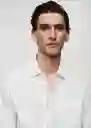 Camisa Arezza Blanco Talla L Hombre Mango