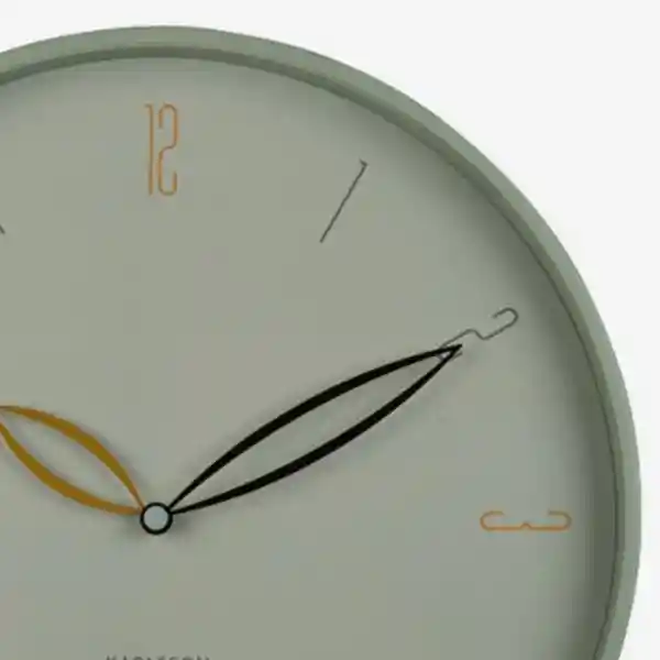 Present Time Reloj de Pared Mecanismo Silencioso Petalos Beige