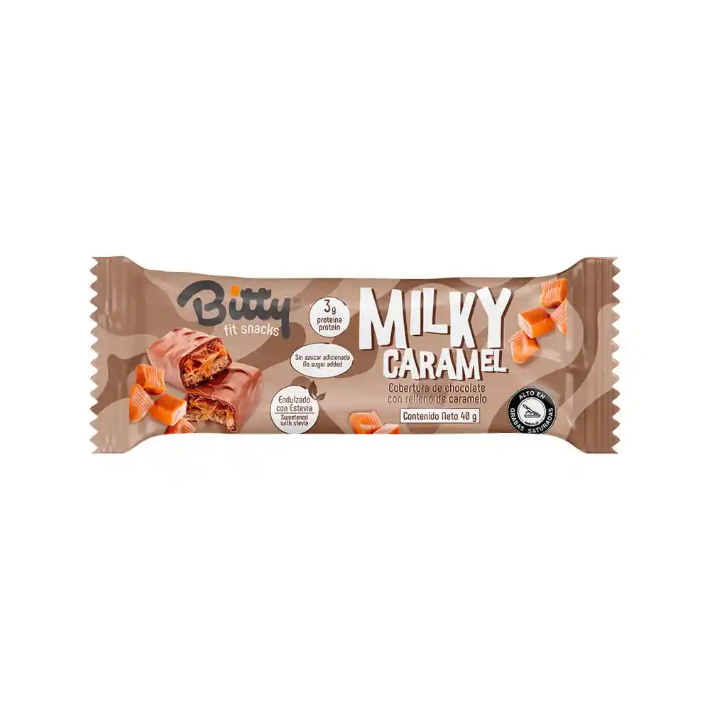 Bitty Fit Snacks Cobertura de Chocolate Leche y Caramelo