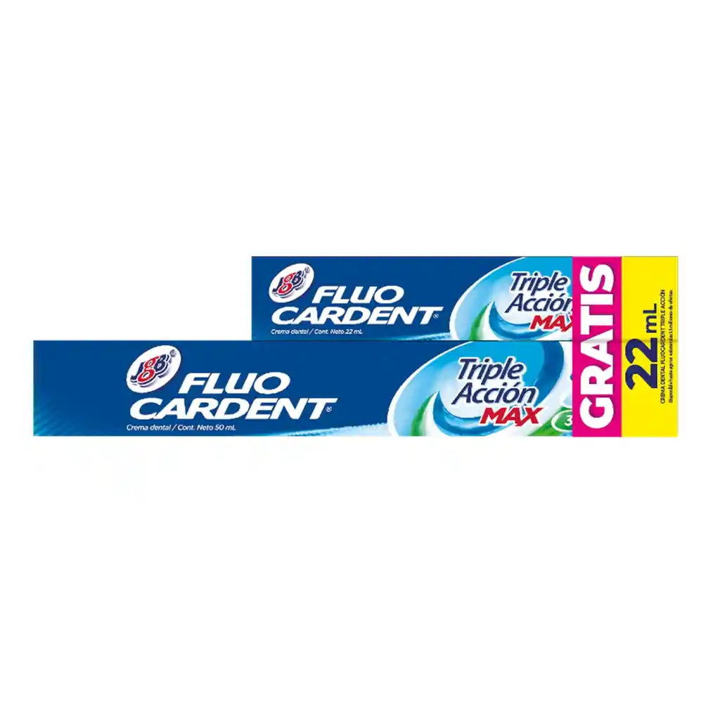 Crema Dental Fluocardent Triple Accion Max X 50 Ml Gratis