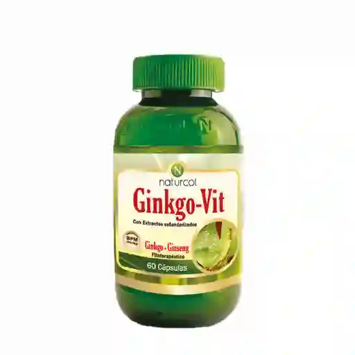 Naturcol Suplemento Dietario Ginkgo + Ginseng Ginkgo-Vit