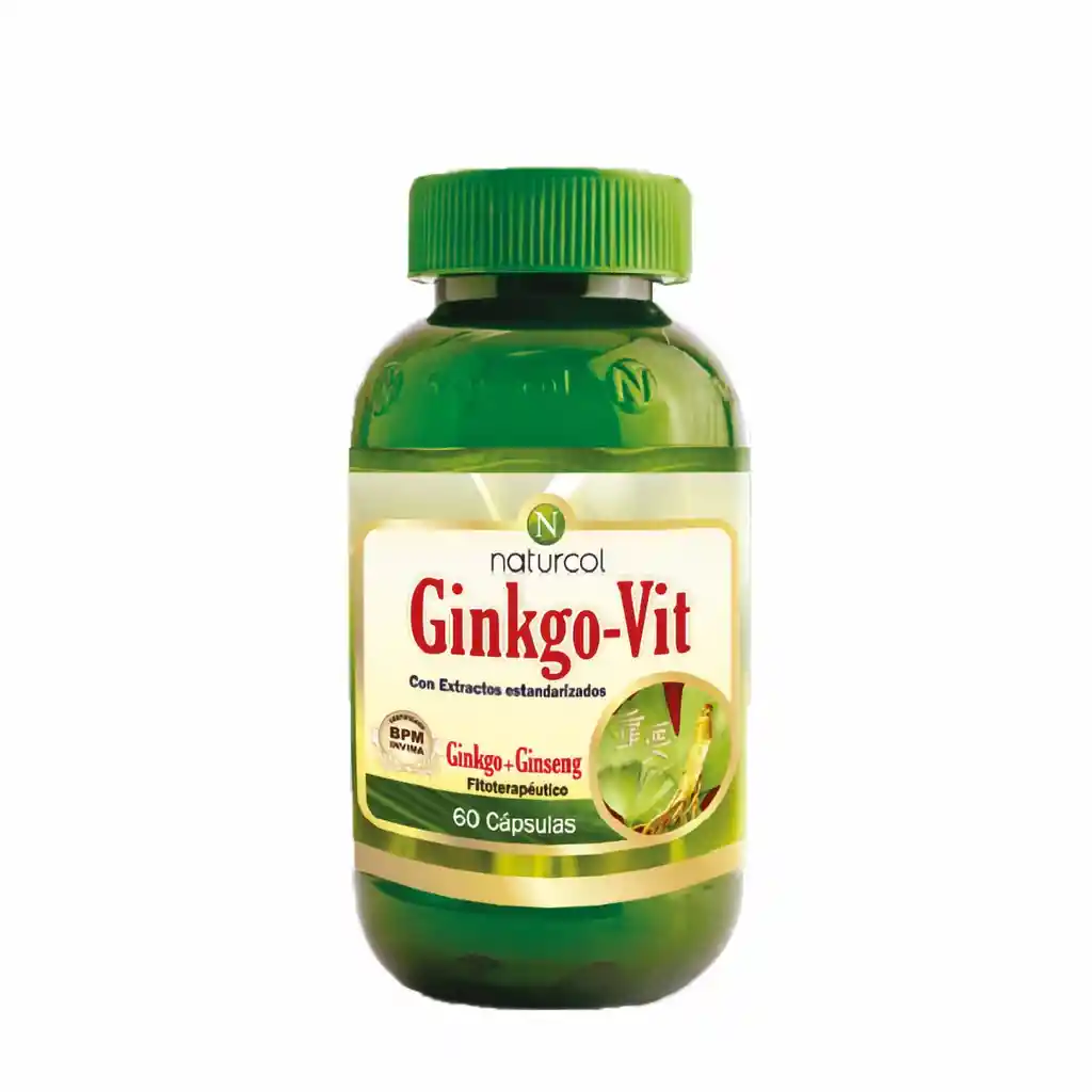 Naturcol Suplemento Dietario Ginkgo + Ginseng Ginkgo-Vit