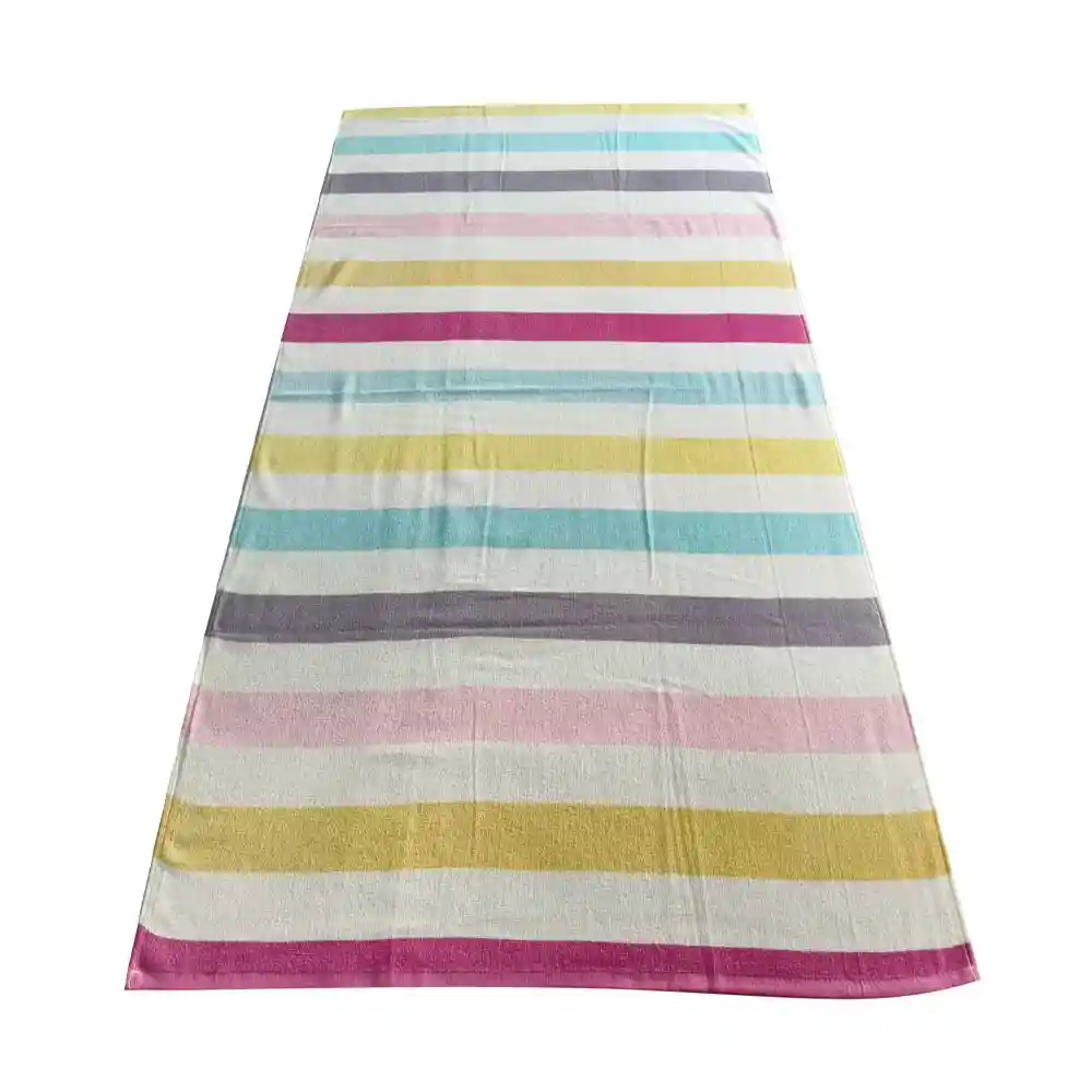 Toalla de Playa 75x150 Cm 300 Gsm Diseño Líneas Fem Krea