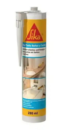 Sika Sellador Antihongos Blanco para Baños y Cocinas