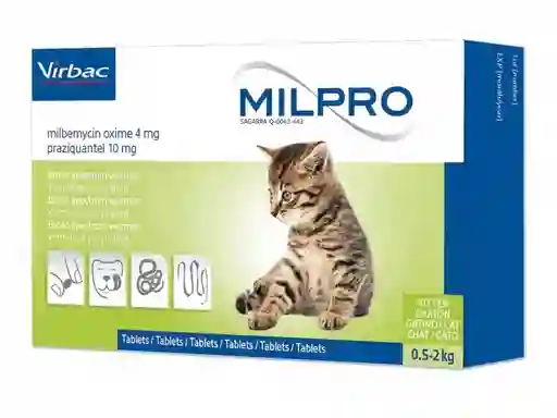 Milpro Antiparasitario para Gato Cachorro