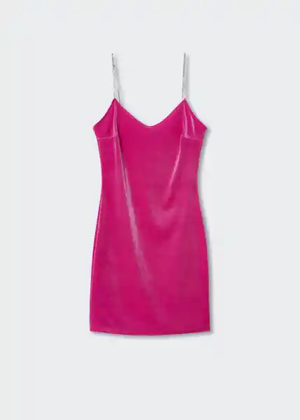 Vestido Xmila Fucsia Talla L Mujer Mango