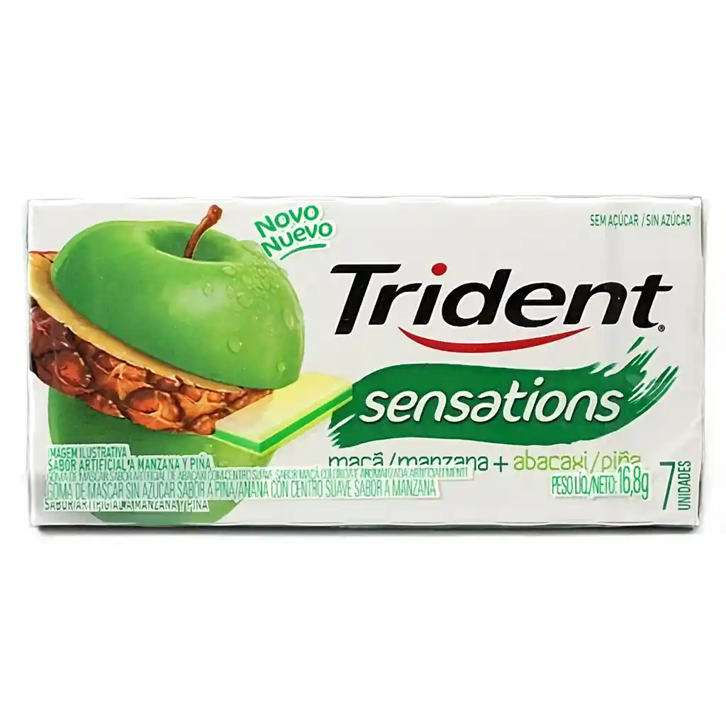 Trident Goma de Mascar Sensations Manzana Pina