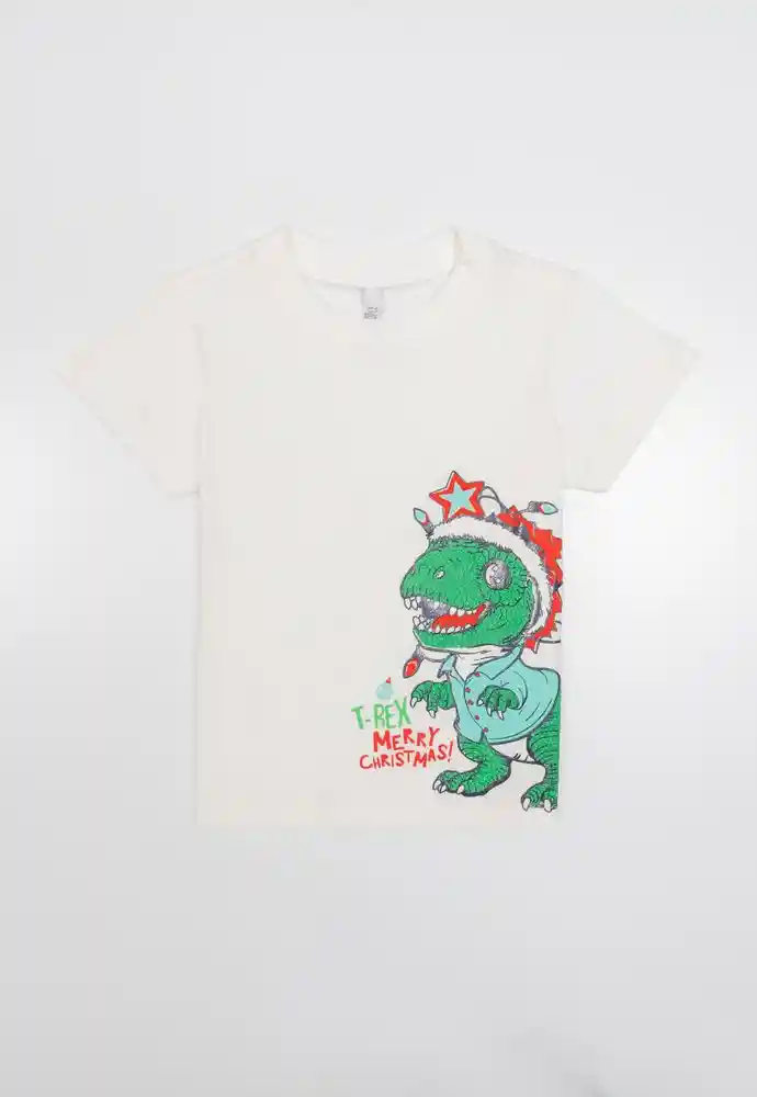 Camiseta Manga Corta 4t-ivory