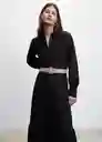 Vestido Merides Negro Talla S Mujer Mango