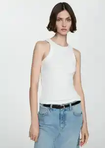 Top Boni Blanco Talla 26 Mujer Mango