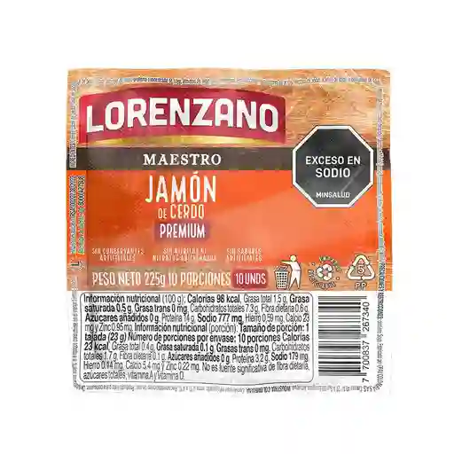 Lorenzano Jamón de Cerdo Premium