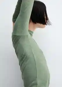 Camiseta Second Verde Talla S Mujer Mango