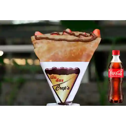 Combo Crepe de Nutella&Fresa +Cocacola Orig 400ml