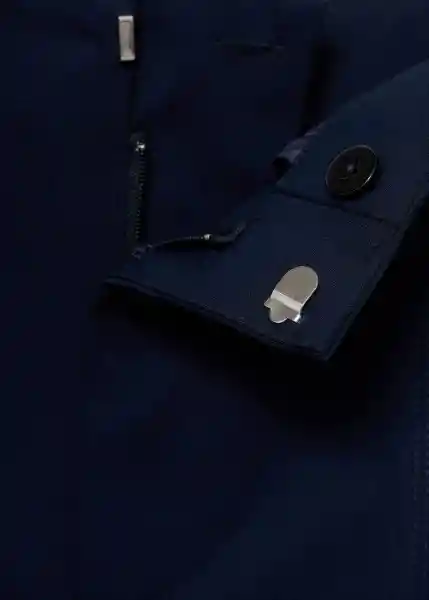Short Malu5-H Navy Talla 40 Mujer Mango