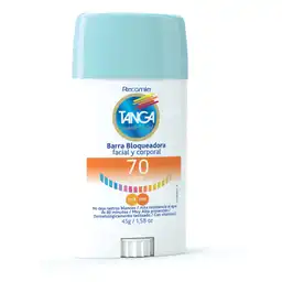 Tanga Bloqueador Facial y Corporal en Barra SPF 70