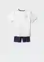 Pijama Zarautz Offwhite Talla 12 Niños Mango