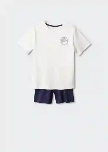 Pijama Zarautz Offwhite Talla 12 Niños Mango