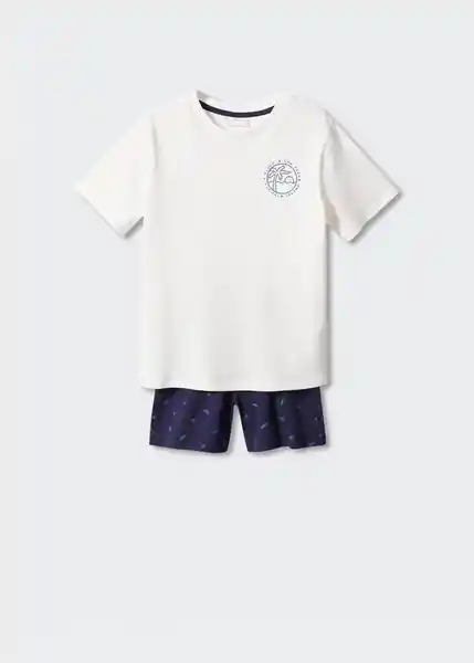 Pijama Zarautz Offwhite Talla 12 Niños Mango