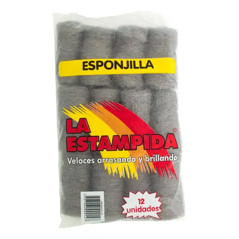 Esponja La Estampida X12 Unds