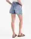 Short Medio Femenino Azul Francés Medio Talla 8 Chevignon