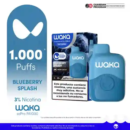 Waka Vapeador Mini Blueberry Splash 3%