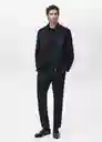 Chaqueta Talco Azul Noche Talla M Hombre Mango