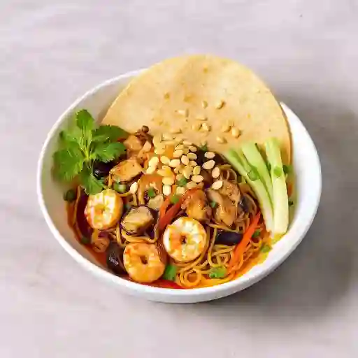 Pad thai pollo y portobello