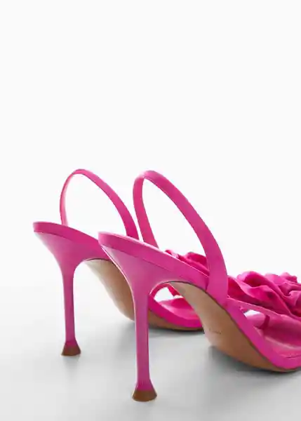 Sandalias Flor Fucsia Talla 37 Mujer Mango