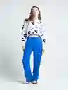 Pantalón Circe Azul Intenso Oscuro Talla 12 431F306 Naf Naf