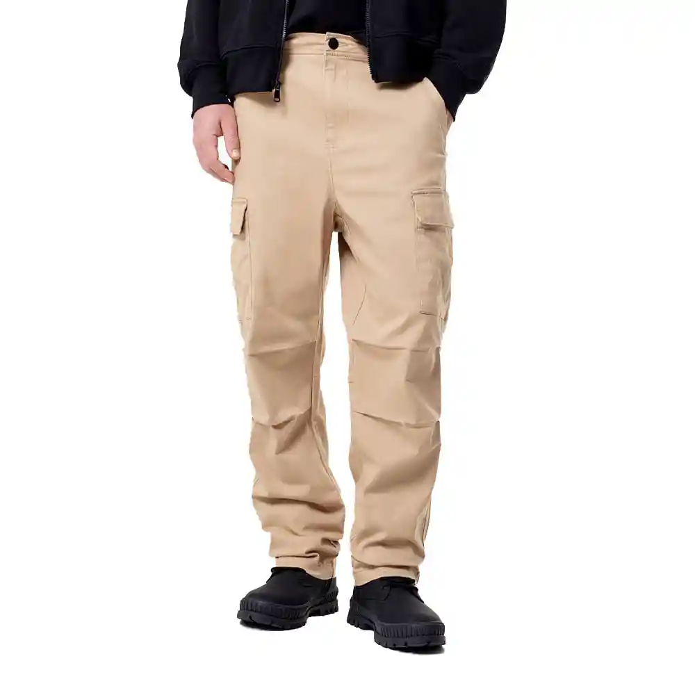 Pantalón Tipo Cargo Fit Regular en Algodón Masculino Auzun Gef Talla 36