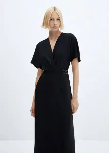 Vestido Dalas2 Negro Talla S Mujer Mango