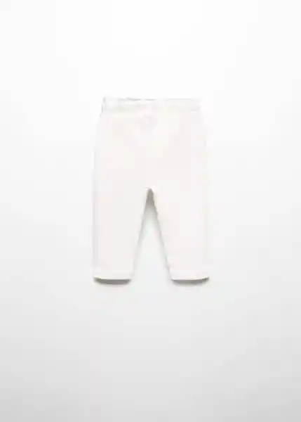 Pantalón Vienab Niñas Off White Talla 71 Mango