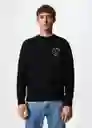 Sudadera Ferranc1 Negro Talla Xxl Hombre Mango