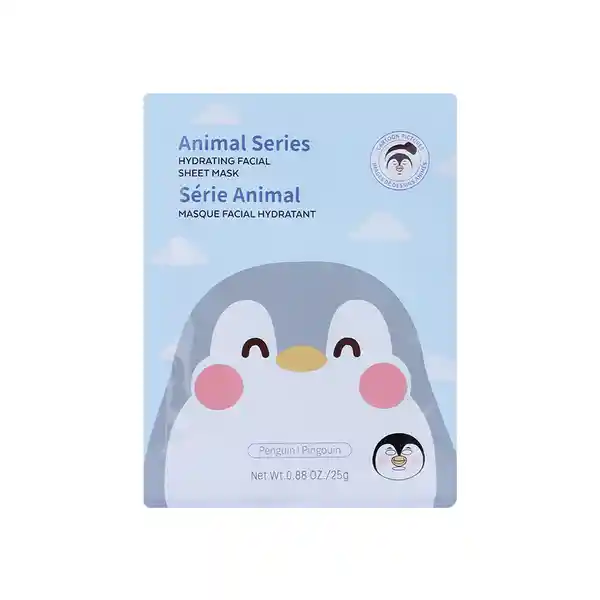 Mascarilla Facial Hidratante Animal Pingüino Miniso